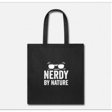 Nerdy By Nature Black Tote Bag